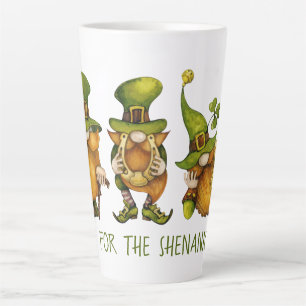 Tasse Latte Amusements de lutins irlandais pour la Saint-Patri