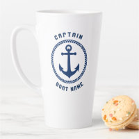 Ancre maritime nautique Capitaine et bateau ou nom
