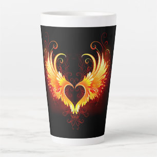 Tasse Latte Angel Fire Heart with Wings