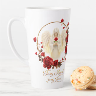 Tasse Latte AngelicFaith CœurDOr