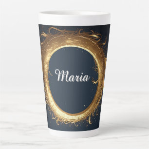 Tasse Latte Anneau circulaire orné doré