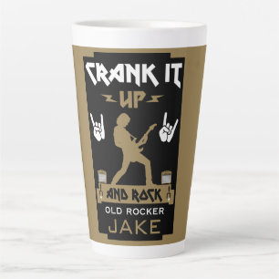 Tasse Latte Anniversaire des Rockers de 60 ans