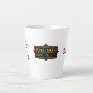 Tasse Latte Antiquités Typographie Art intemporel -