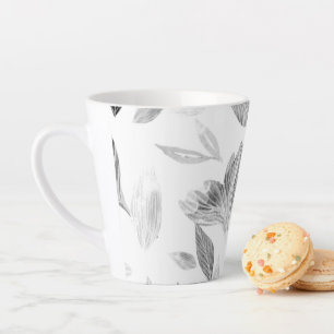 Tasse Latte Aquarelle chute feuilles 8