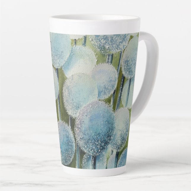 Tasse Latte Aquarelle du champ de souhaits (Angle droit)