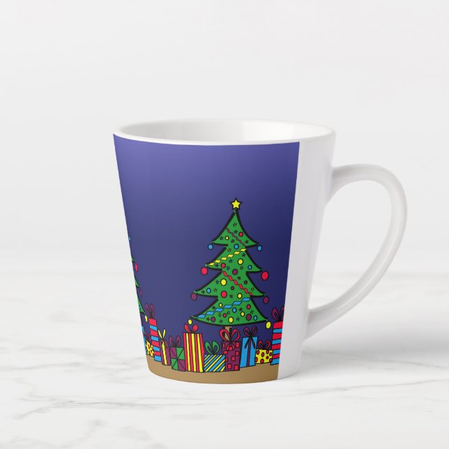 Tasse Latte Arbre de Noël (Droite)