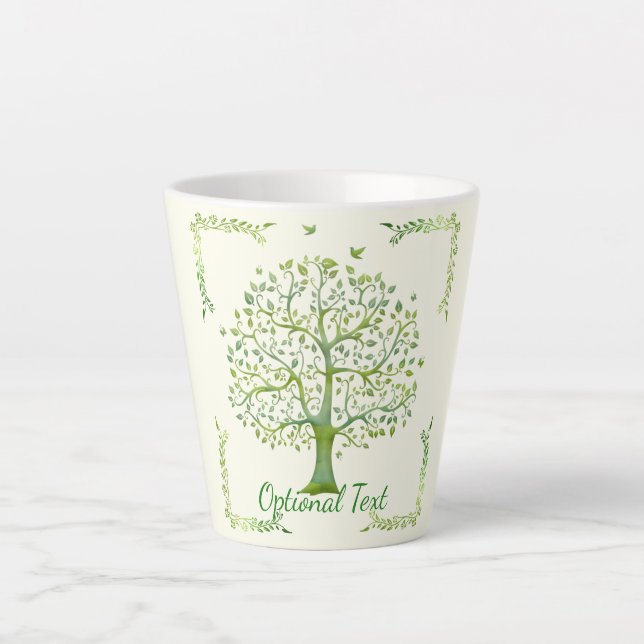 Tasse Latte Arbre de vie (Devant)