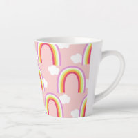 Arc-en-ciel avec nuage rose