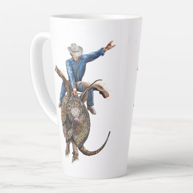 Tasse Latte Armadillo Broncodillo (Angle gauche)