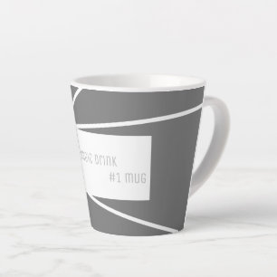 Tasse Latte Art Abstrait élégant Minimalisme Boisson magique #