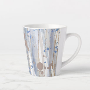 Tasse Latte Art Abstrait Moderne de la Nature Coup