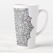 Art mandala aux lignes noires complexes