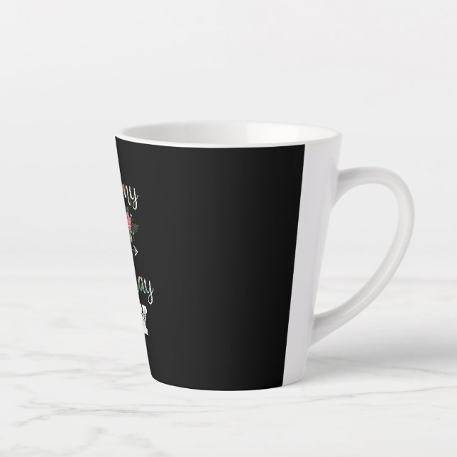 Tasse Latte Art Mère | Grammy D'Un Enfant Anniversaire Anniver (Droite)