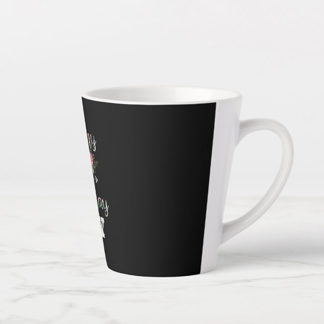 Tasse Latte Art Mère | Mamie D'Un Enfant Anniversaire Annivers (Droite)