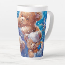 Tasse Latte Art numérique Teddy Bear