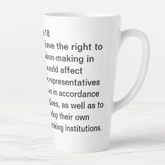 Tasse Latte Article 18 de la RIPDE