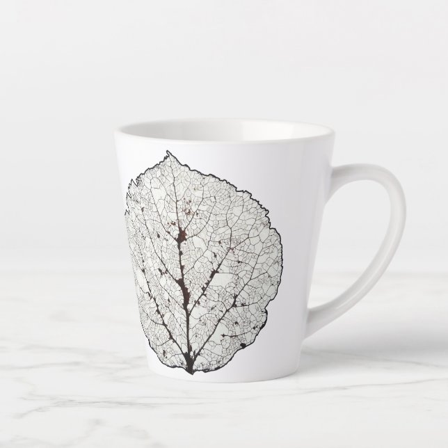 Tasse Latte Aspen Feuille Squelette 1 (Droite)