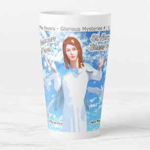 Tasse Latte Assomption de Sainte Marie au Ciel