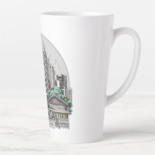 Tasse Latte Atlanta City Géorgie USA