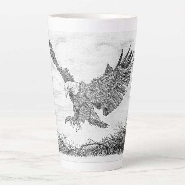 Tasse Latte Atterrissage d'aigle (Devant)