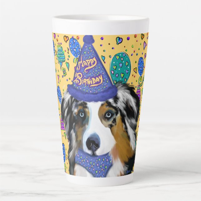 TASSE LATTE AUSTRALIAN SHEPHERD (Devant)