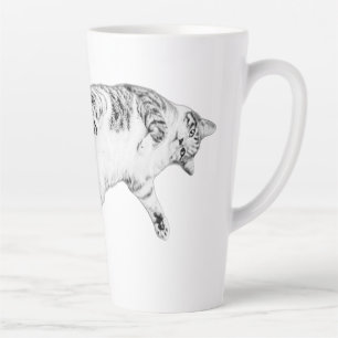 Tasse Latte Automne Acrobat Cat