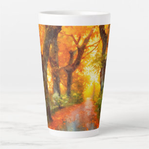 Tasse Latte Automne/Automne/Automne/Feuille/Nature