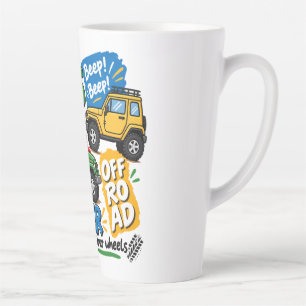 Tasse Latte Aventure Tout-Terrain 4x4 Liberté sur QuatrePortef