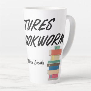 Tasse Latte Aventures d'un ver de livre
