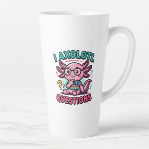 Tasse Latte Axolotl nerd mignon Je Axolotl Questions Points d'