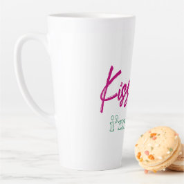 Tasse Latte 'baise-moi, je suis irlandaise' T-Shirt