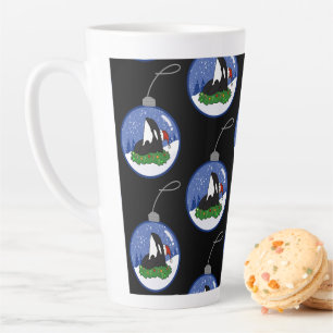 Tasse Latte Baleine tueuse Orca Christmas