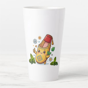 Tasse Latte Balgha marocaine kawaii joyeuse - Traditionnelle j