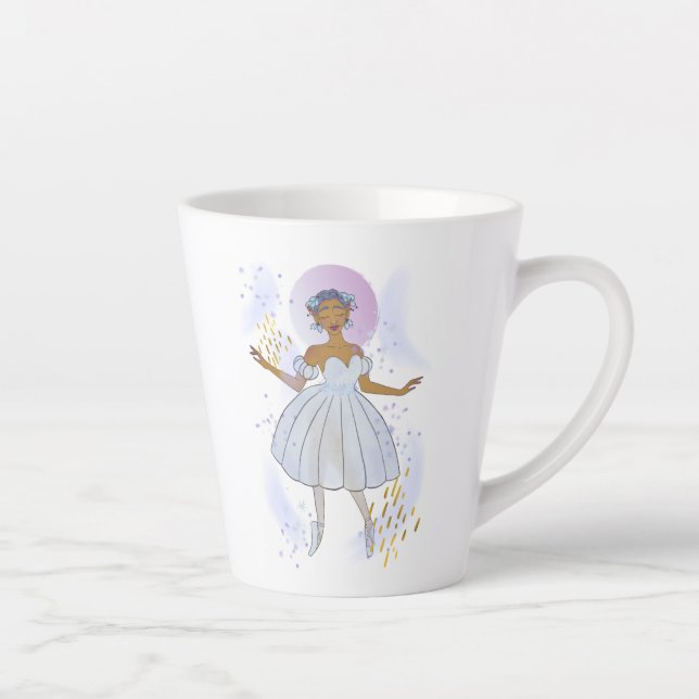 Tasse Latte Ballerina à la fée de prune de sucre (Droite)