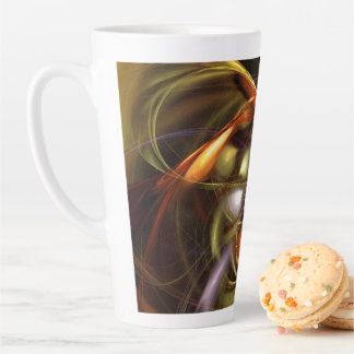Tasse Latte Ballons et Rubans Abstrait