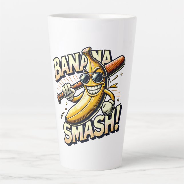Tasse Latte Banana Power-Up (Devant)