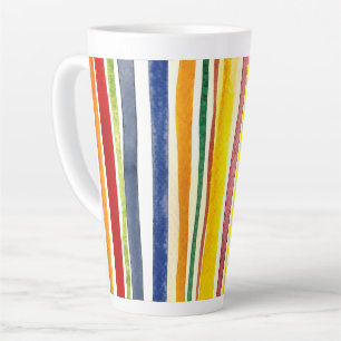 Tasse Latte bandes d'été