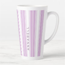 Bandes verticales violettes et blanches nom person