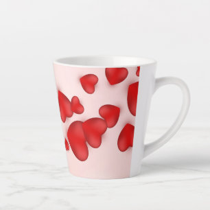 Tasse Latte Bannière décorative de la Saint-Valentin