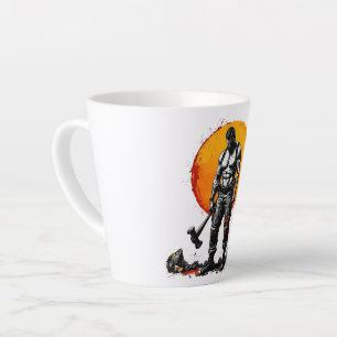 Tasse Latte barbare guerrier imaginaire médiéval hummerLatte M