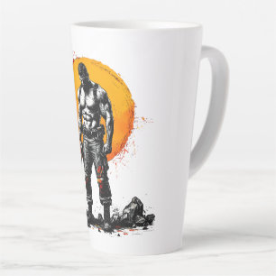 Tasse Latte barbare guerrier imaginaire médiéval hummerLatte M