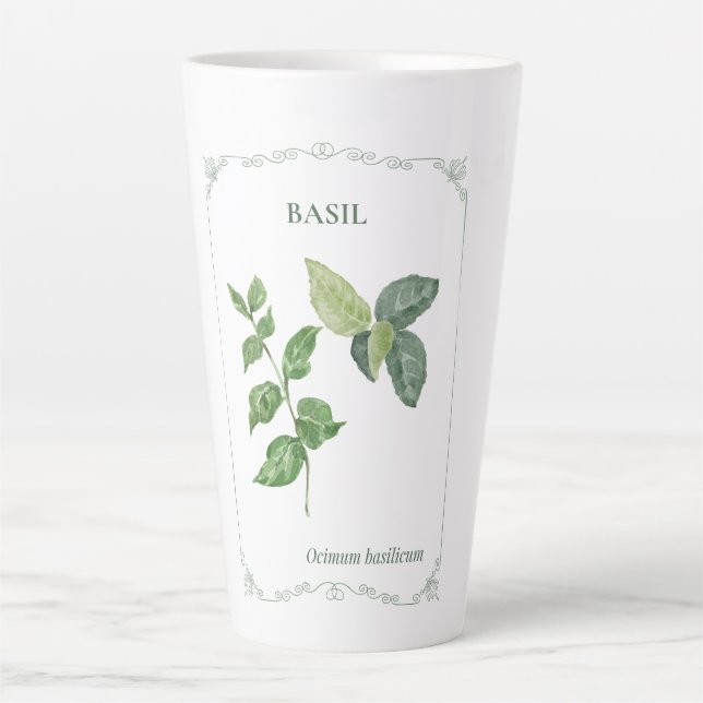 Tasse Latte Basilic - (Devant)