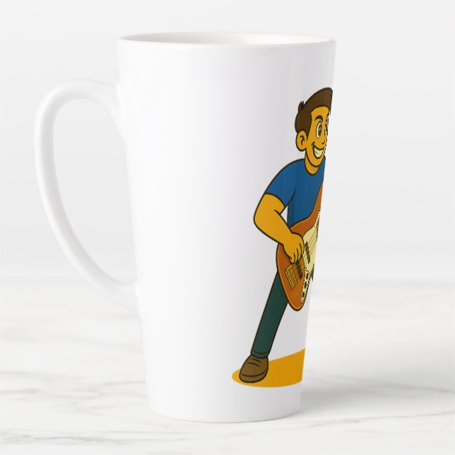 Tasse Latte Bassist on Coffee cup (Gauche)