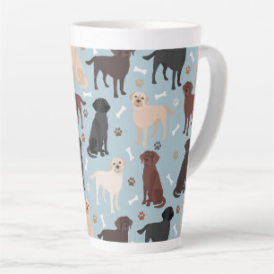 Tasse Latte Batterie en latte des pattes et des os du Labrador