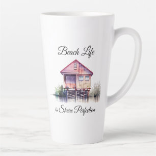 Tasse Latte Beach Life is Shore Perfection