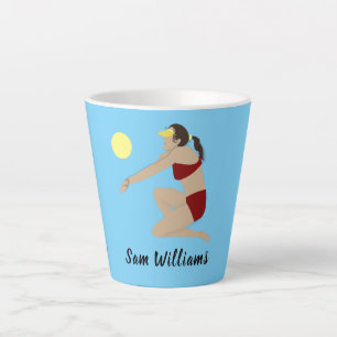 Tasse Latte Beach Volleyball