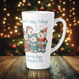 Tasse Latte Bears Polar mignon chante Avoir un Noël de très Bé