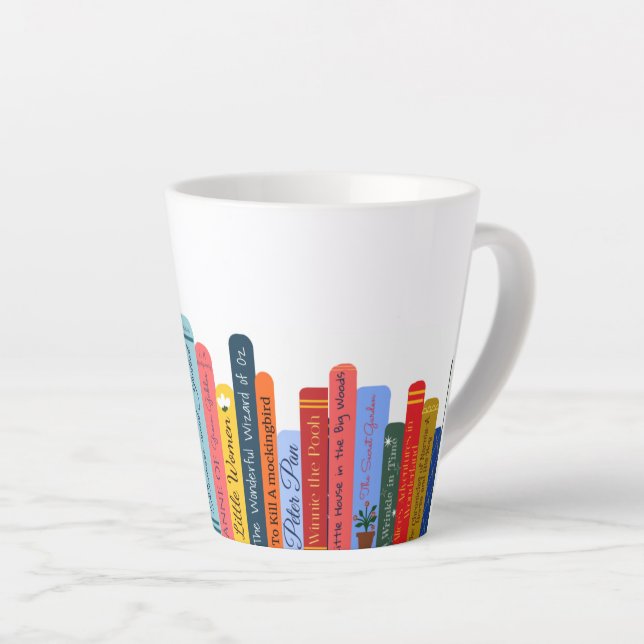 Tasse Latte Beau Livre (Angle droit)