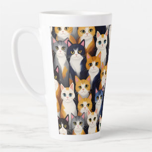 Tasse Latte Beaucoup de chats mignons motif
