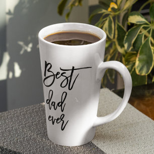 Tasse Latte Beauté Collage photo Meilleur papa Jamais Cadeau